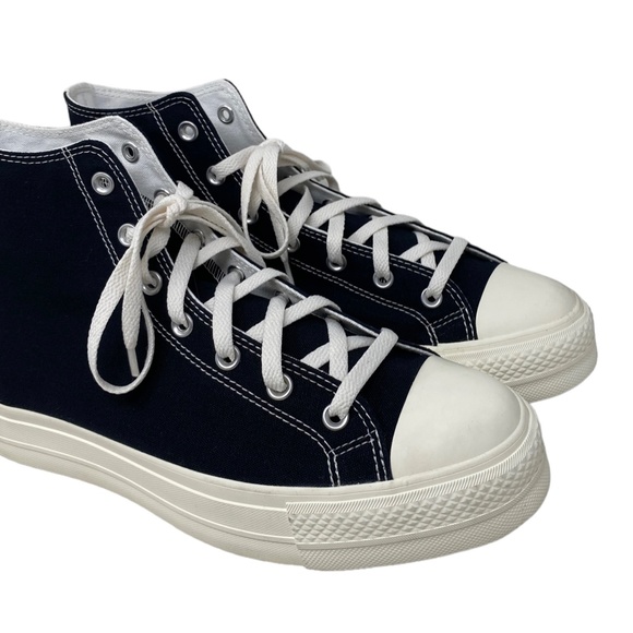 Converse Ctas Lift Platform Shoes Hi Canvas Black Red Men's Custom 171209C-WWBLR - Picture 6 of 9